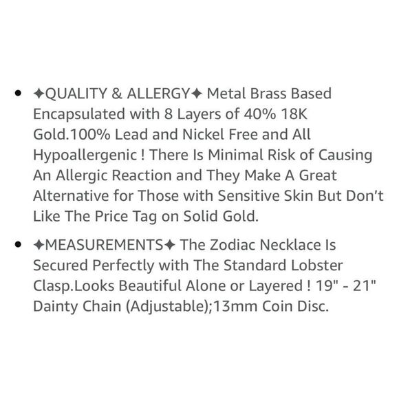 Scorpio Zodiac Sign Disc Constellation Necklace - Picture 8 of 8